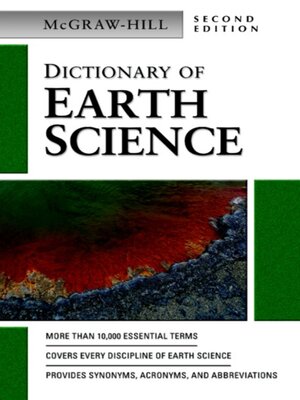 cover image of Dictionary of Earth Science